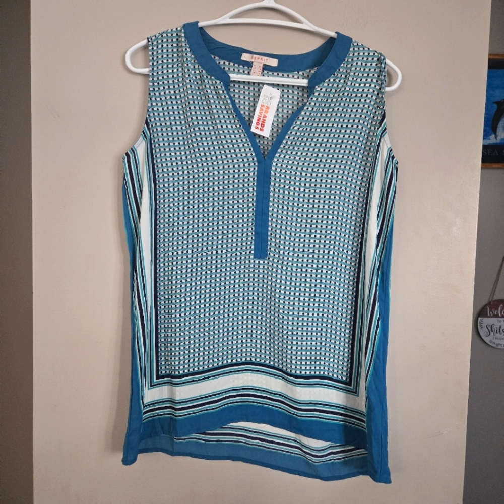 5 for $25 Espirt Camisole Womens Top Sleeveless Top Sheer Blouse Size 4 NWT